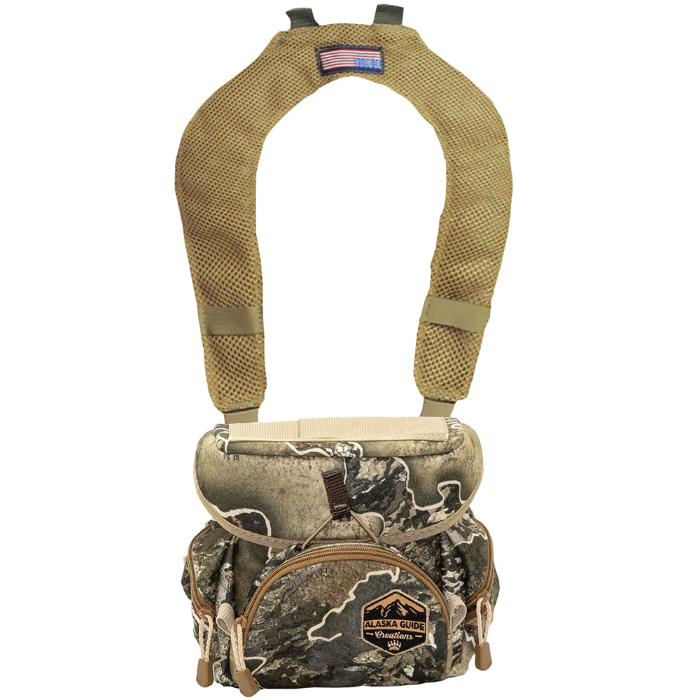 Alaska Guide Creations Large Bino Chest Pack Realtree - Kenetrek Boots