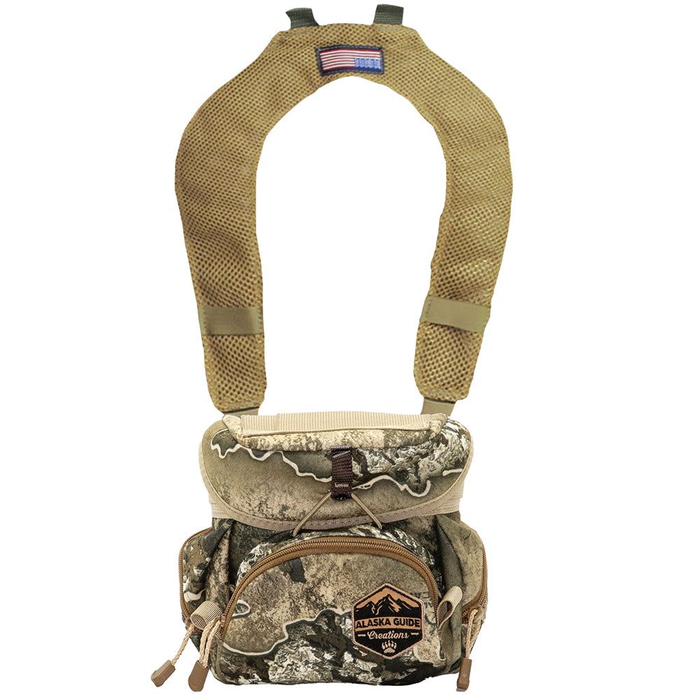 Alaska Guide Creations Compact Bino Chest Pack Realtree - Kenetrek Boots- 