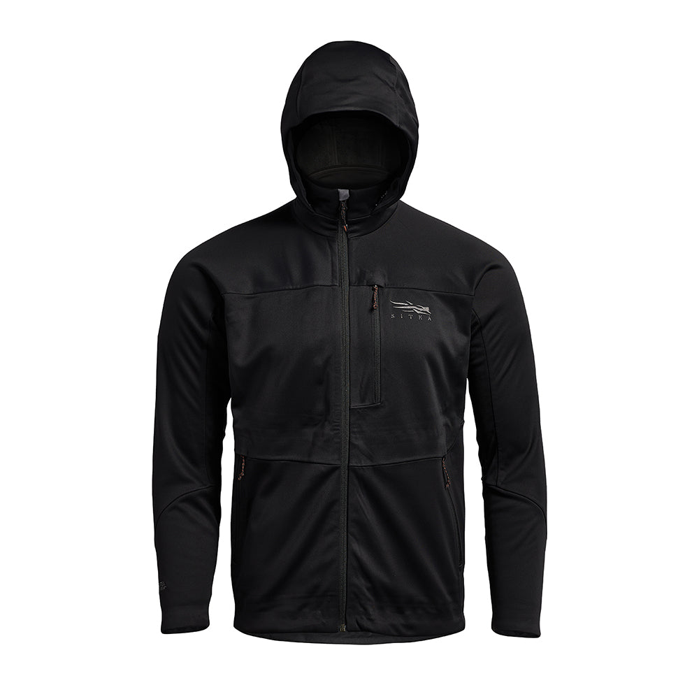 Sitka Jetstream in Black - layered hunting jacket - Kenetrek Boots