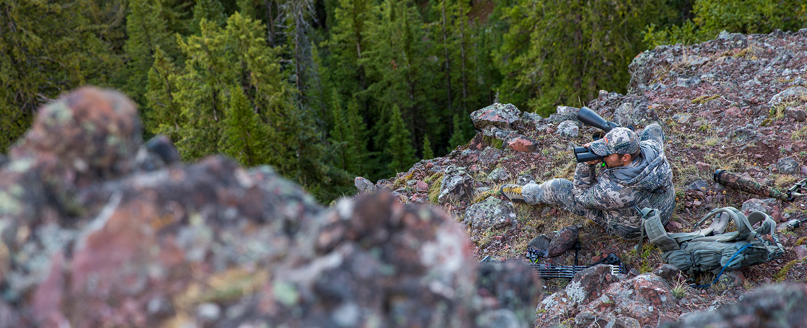 Glassing for game in sitka camo